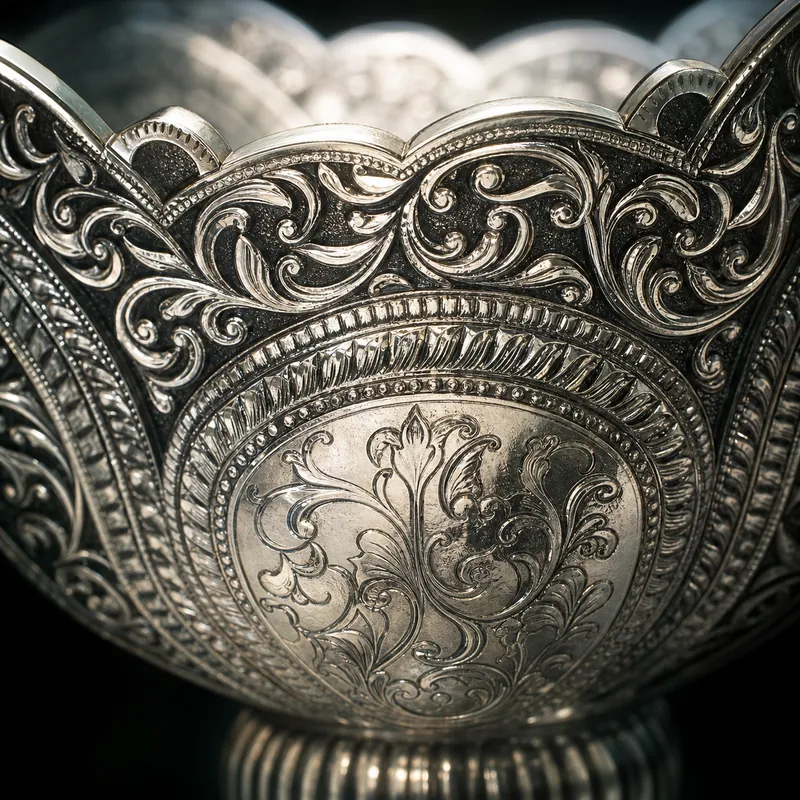 Silver Fruite Basket / Bowl - alternate view - 925 Sterling Silver