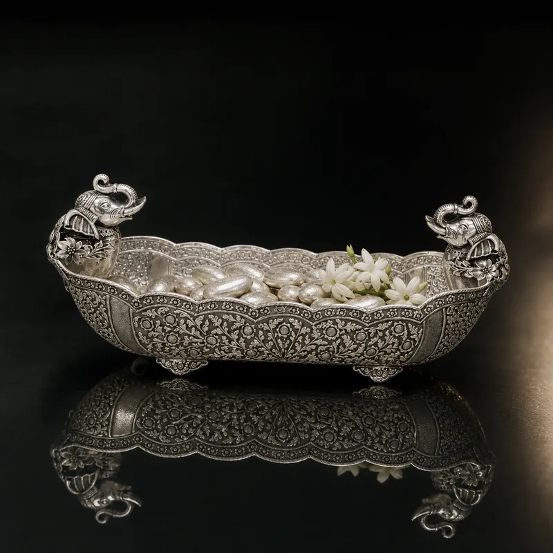 925 Silver Basket / Bowl - detail - 925 Sterling Silver