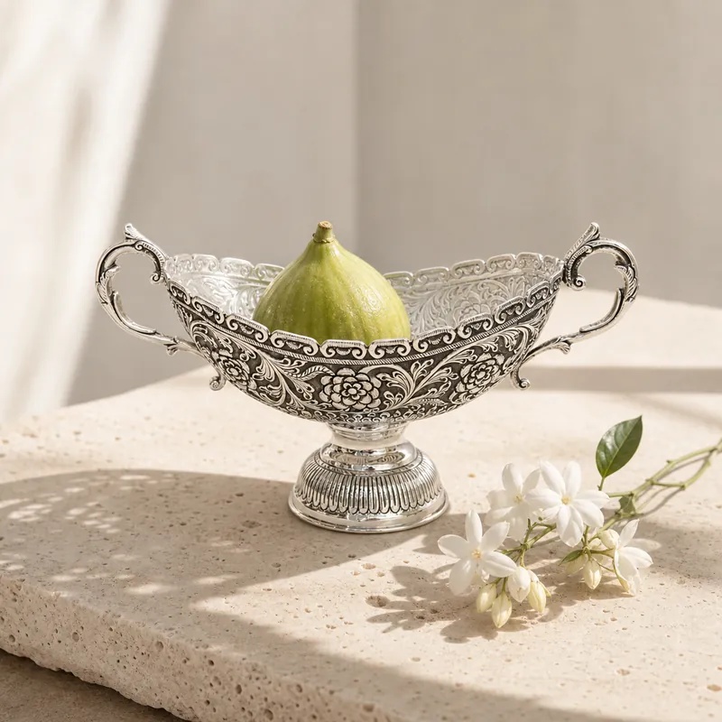 925 Silver Basket/Bowl - detail - 925 Sterling Silver