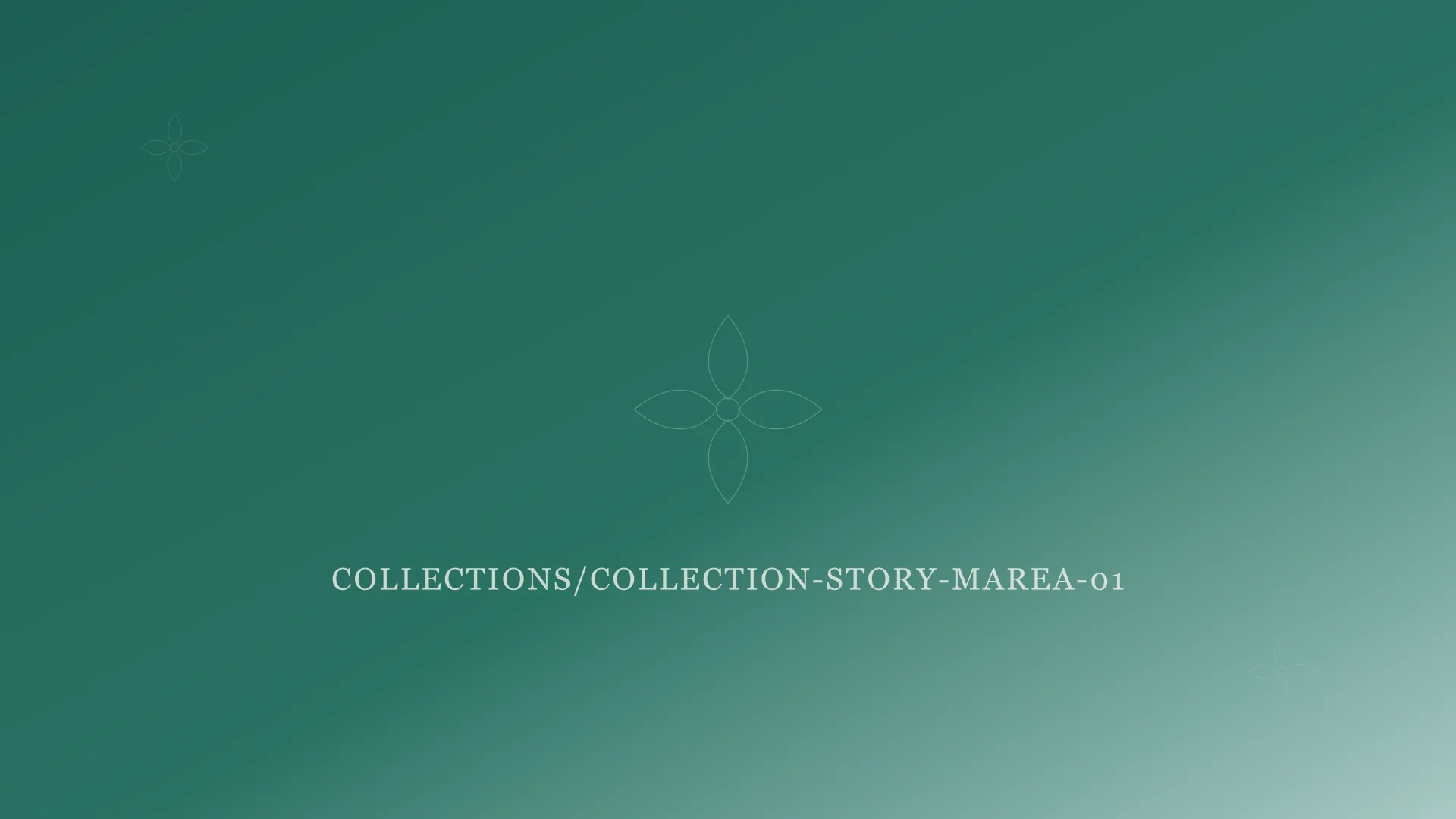 Marea story - enamel the colour of shallow water